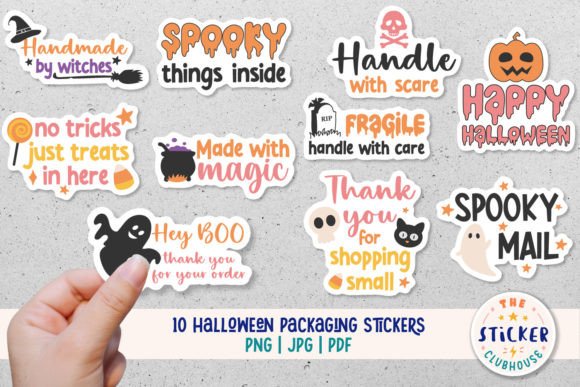 Download Halloween Packaging Stickers - Premium Resources