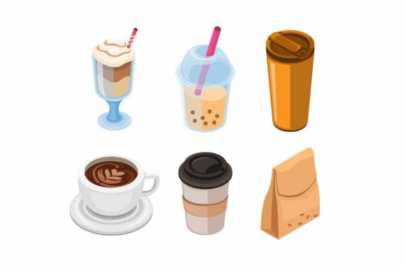 Download Coffee Shop Product Packaging Icon Set - Packaging Collection