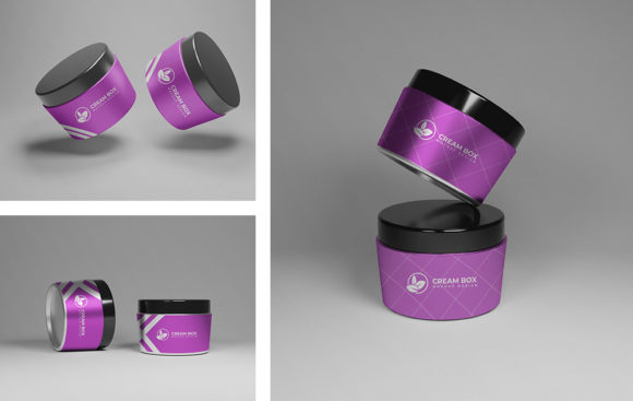 Download Cream Box Product Packaging Mockups - Packaging Collection