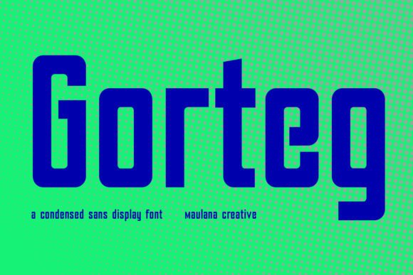 Download Gorteg Condensed Sans Display Font - Display Collection